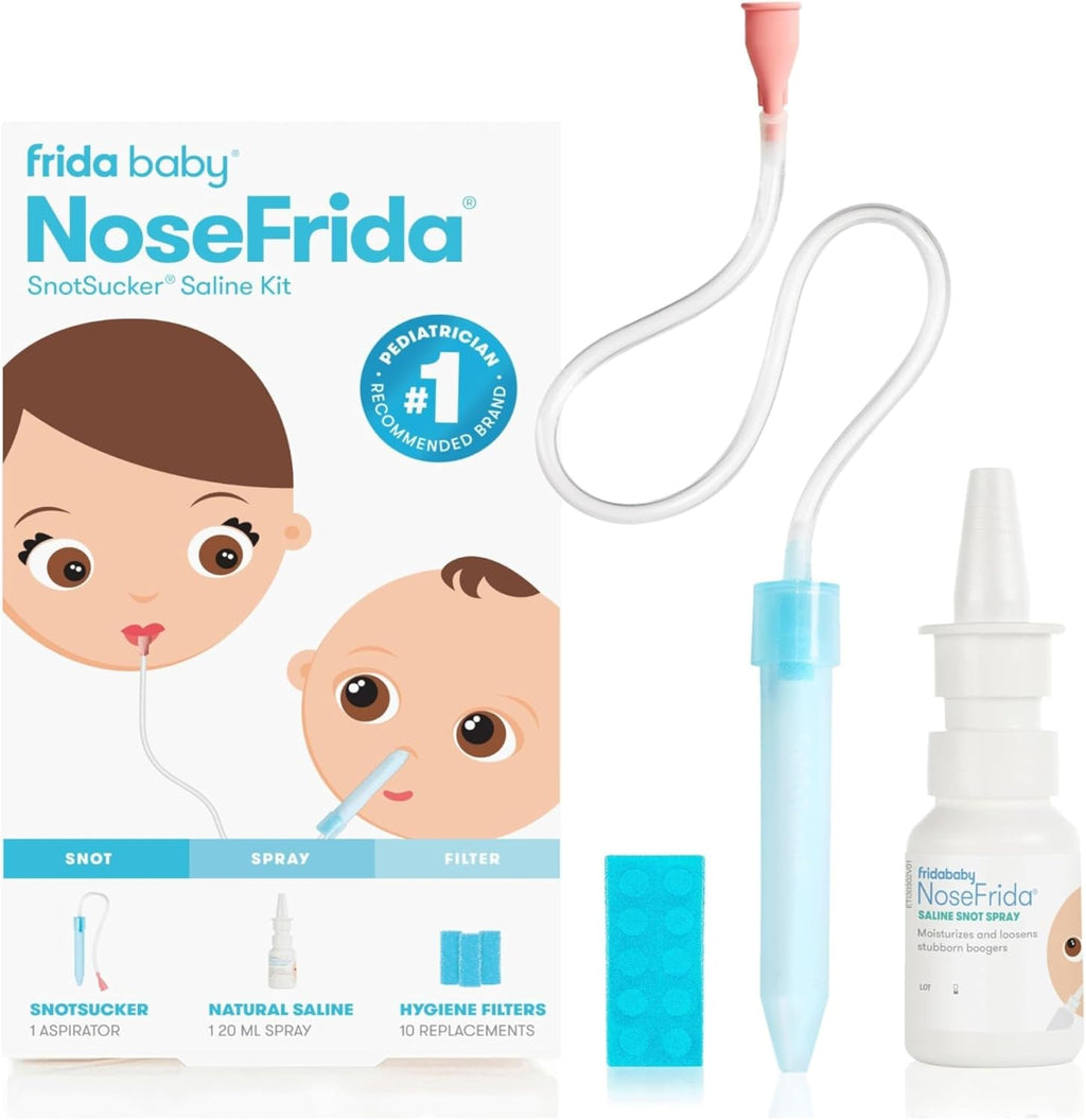 Frida Baby NoseFrida SnotSucker for Baby, Nasal Aspirator for Baby, Nose Sucker Baby Nasal Aspirator for Baby, Congestion Relief with 24 Extra Hygiene Filters - Image 6