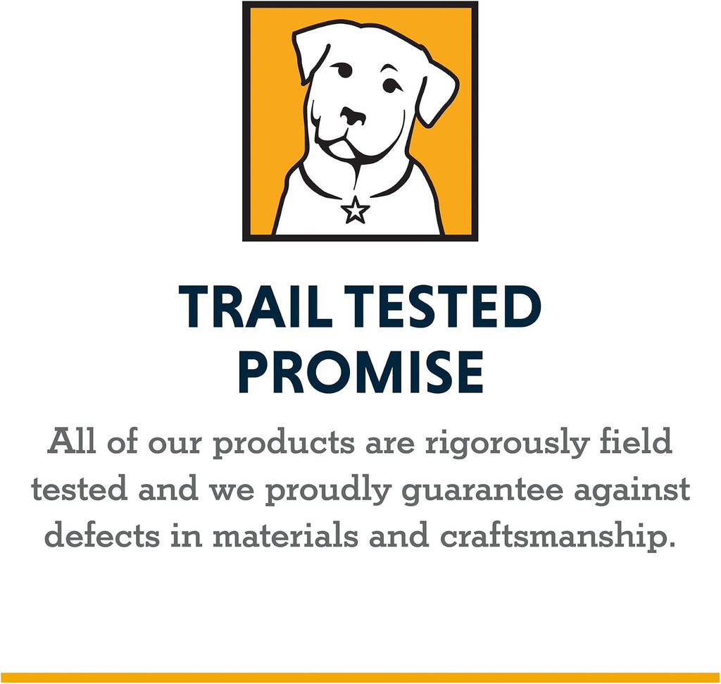Ruffwear trail backpack for dogs with compression straps fastened.