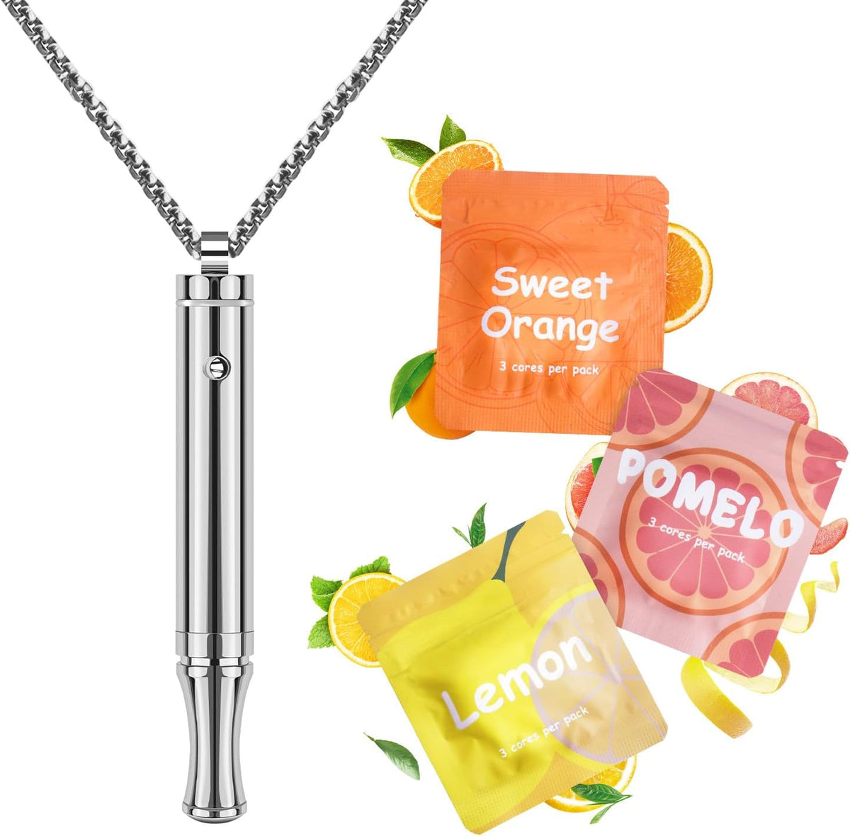 ASTOFLI Quit Smoking Breathing Necklace front view for smoking cessation support.