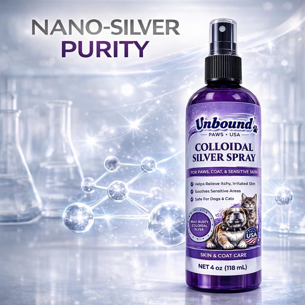 Colloidal Silver Spray for Dogs & Cats - Gentle Skin & Coat Support - Soothes Irritated Skin, Rashes & Scratches - Natural Pet Care - 4 Oz - Image 9