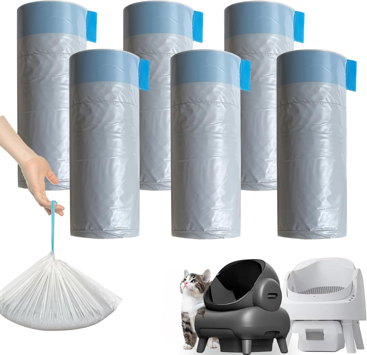 CoveCozy automatic cat litter box replacement bags view