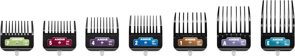Andis 562014 comb set attached to professional animal clipper blade
