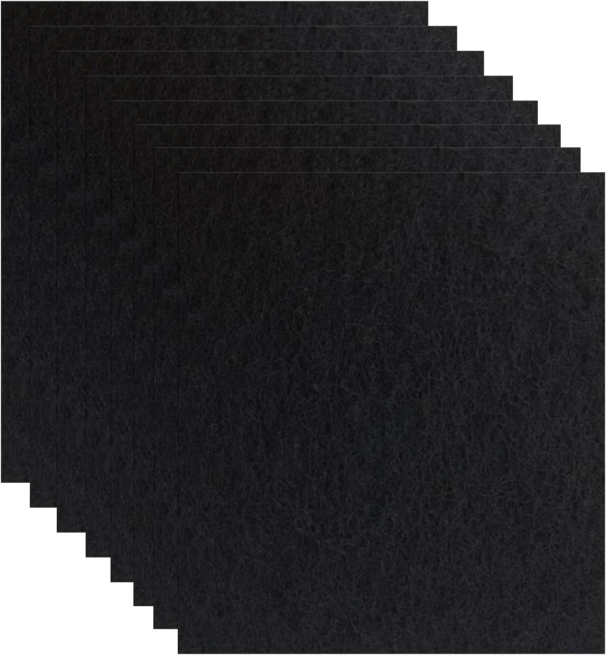 8 Pack Cat Litter Box Charcoal Filters for Van Ness Cat Litter Box, 4.4 x 6.5Inch Replacement Carbon Odor Filters for Pureness F6 Zeloite Air Filter, Black - Image 9