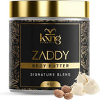 Kxng Cosmetics Zaddy Organic Shea Body Butter Cream front view 4 fluid ounces