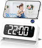 Gyliziex 2K Alarm Clock Camera front view