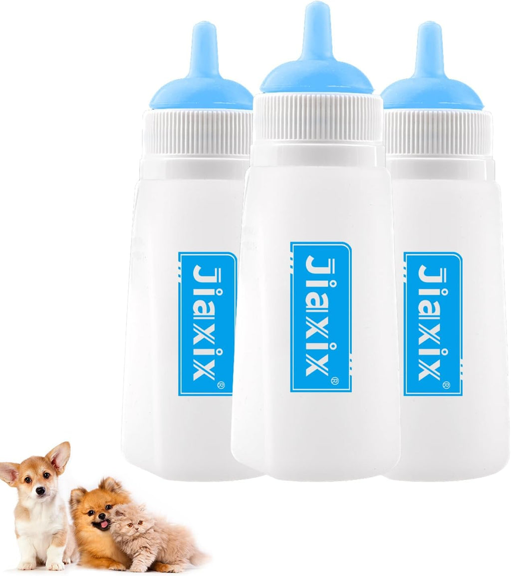 Premium imported pet milk feeding bottles with clear measurement lines for precise tracking
