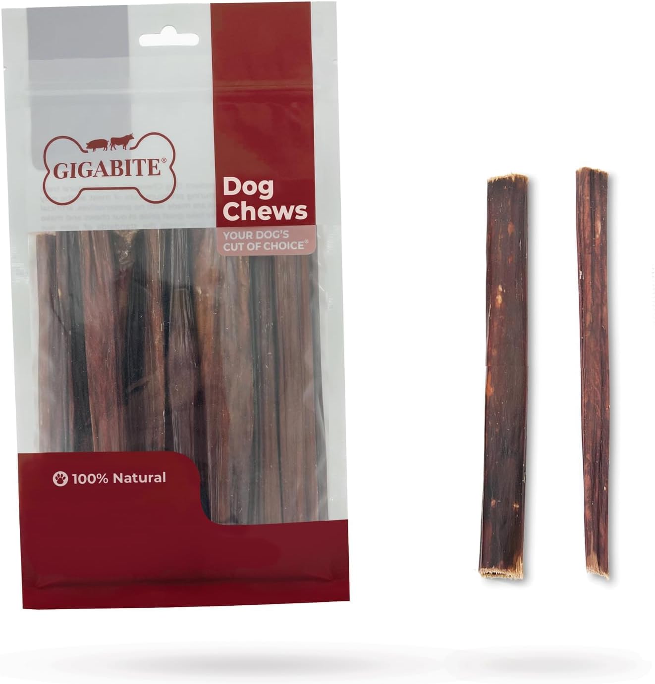 GigaBite Bully Sticks for Dogs All Natural Beef Pizzle Dog Chews, Odor & Rawhide Free Dog Treats, Long Lasting High Protein Chews Digestible Dental Dog Treat - Sticks (Half-cut 6"), Pack of 10 - Image 14
