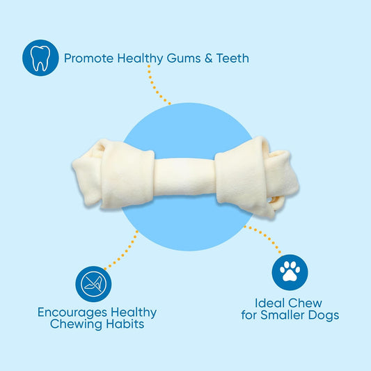 123 Treats premium beef hide dog chews close up detailing the high quality rolled natural texture