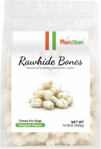 MON2SUN Dog Rawhide Knot Bones Mini Bones Rawhide Chews Natural 2.5 Inch 60 Count for Puppy and Small Dogs - Image 9