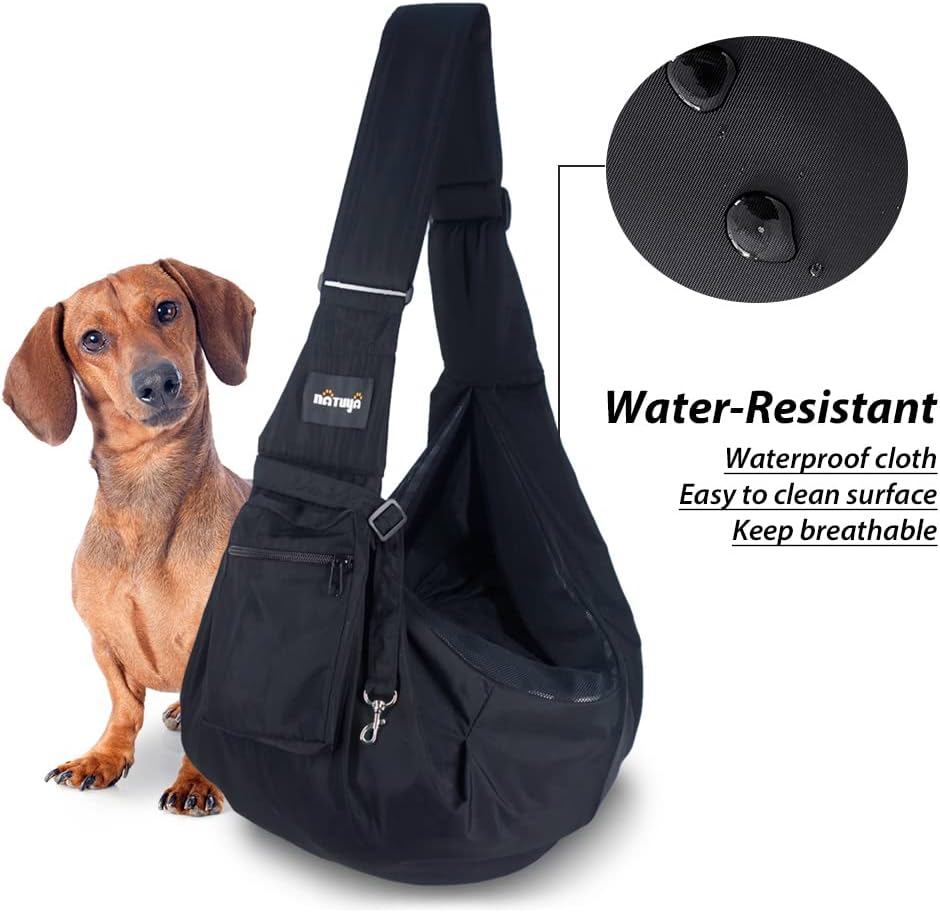 Natuya pet carrier showing adjustable shoulder strap mechanism