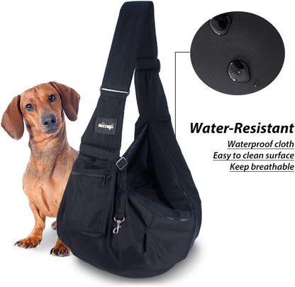 Natuya pet carrier showing adjustable shoulder strap mechanism