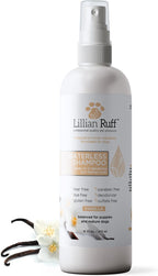 Lillian Ruff essential oil infused dog dry shampoo lifestyle shot