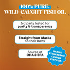Premium 32 Fluid Ounce Pet Honesty dog fish oil bottle with mess free pump dispenser