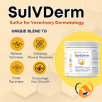Top view of Healthy Paw Life SulVDerm skin support paste packaging