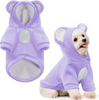 Small Dog Hoodie Soft Warm Fleece Fall Winter Dog Clothes Cute Puppy Sweaters Cat Coat Funny Blank Pullover Doggy Hooded Sweatshirts for Small Dogs Chihuahua Costumes Kitten Outfits(Brown,S) - Image 11