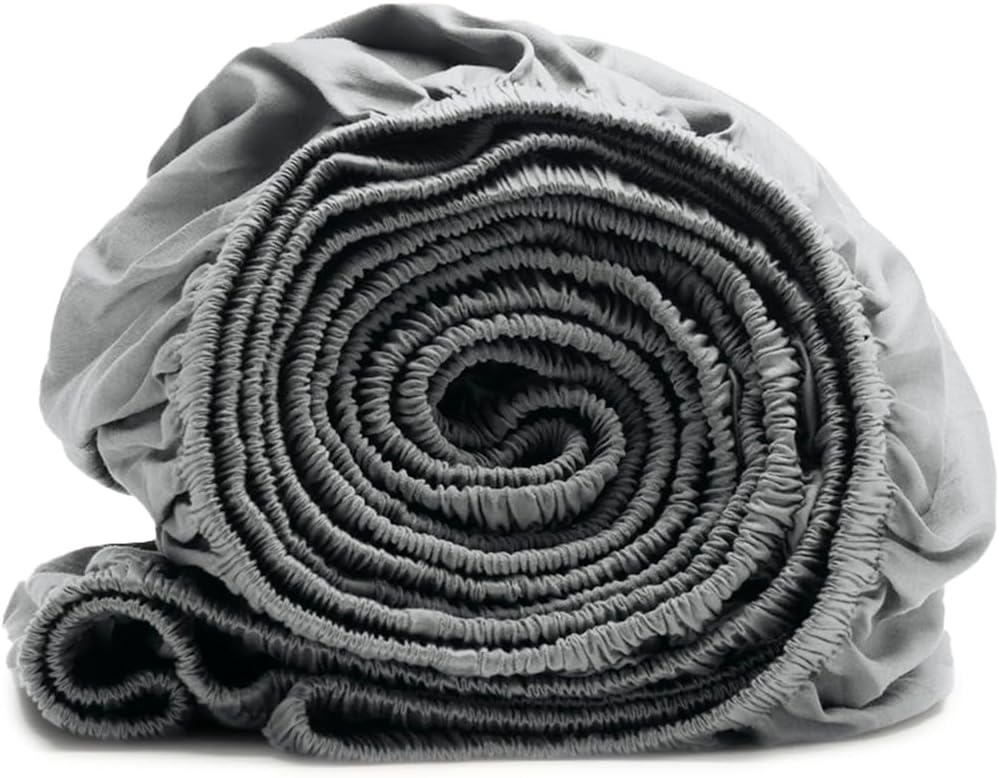 Boll and Branch Signature Hemmed Fitted Sheet Shore King premium packaging front view