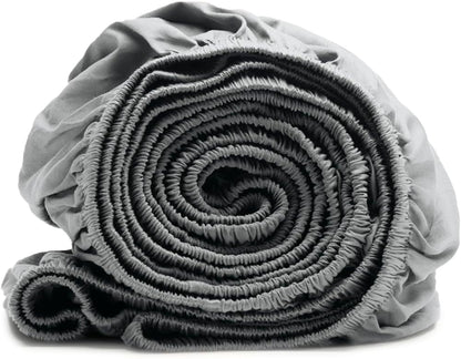 Boll and Branch Signature Hemmed Fitted Sheet Shore King premium packaging front view