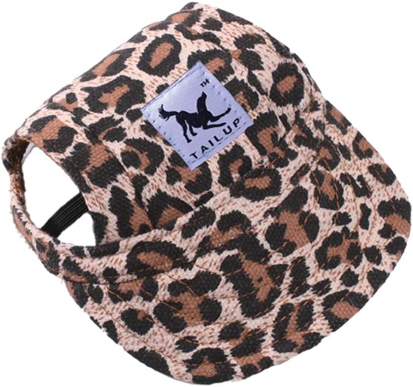 Leconpet Baseball Caps Hats with Neck Strap Adjustable Comfortable Ear Holes for Small Medium and Large Dogs in Outdoor Sun Protection (M, Colour Flower) - Image 10