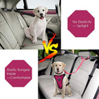 Lukovee pet safety leash with metal buckle and nylon strap