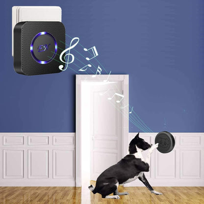 EverNary dog doorbell transmitter battery compartment open