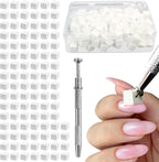 Adoere Terboushe nail sponges front view with grabbing pen and box