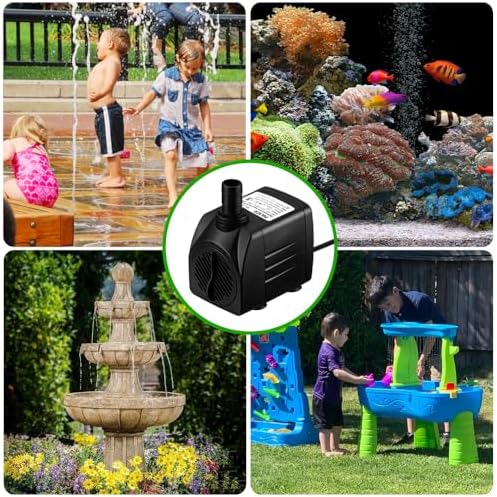 Pulaco 25W submersible pump operating inside an aquarium setting.