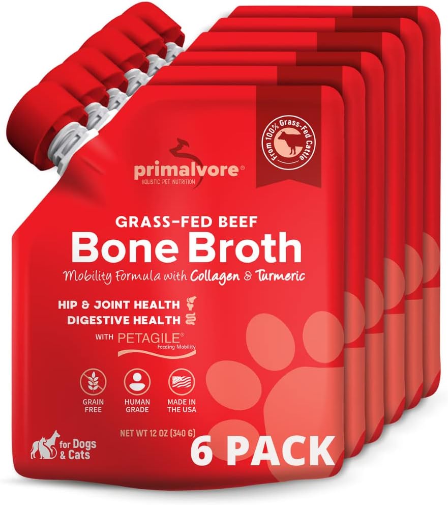 Free-Range Bone Broth for Dogs &Cats, Mobility Formula w/Collagen Peptides to Help Support Hip & Joints, Digestion, Skin & Coat and Hydration, Human Grade, Made in USA. Chicken 2 Pack - Image 9