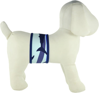 PlayaPup Male Dog Belly Band, Navy/Royal, Large - Image 9