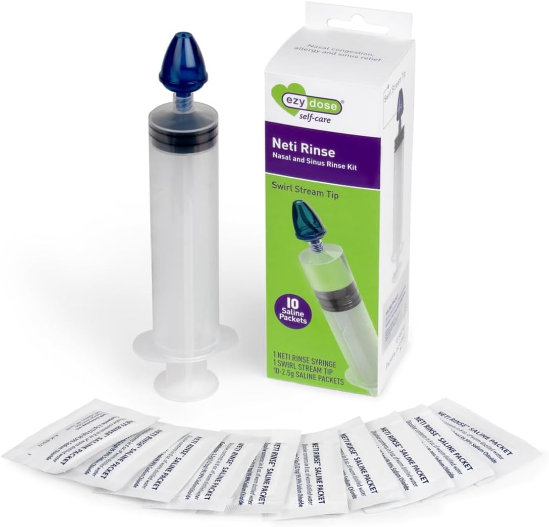 Ezy Dose Sinus and Allergy Relief Syringe and nasal rinse kit front view