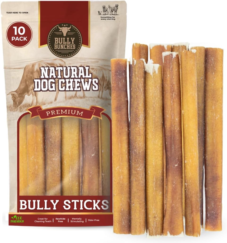 Bully Bunches Premium (6" Standard - 5 Pack) Odor-Free Bully Sticks for Small to Medium Dogs & Puppies - Consistently Sized, Long Lasting Chews for Oral Care - All Natural, 100% Beef Dog Treats - Image 12