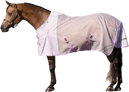Schneiders Ripstop Nylon Mesh II Horse Fly Sheet front view on horse