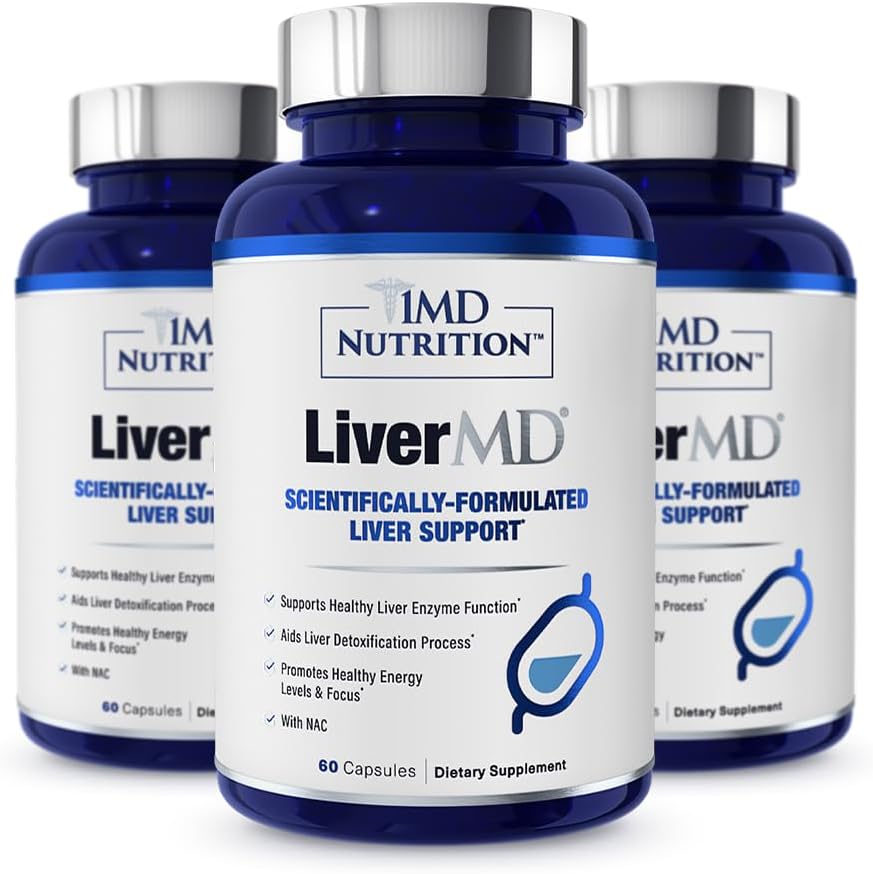 1MD Nutrition LiverMD - Liver Support Supplement | Siliphos Milk Thistle Extract & NAC - Supports Healthy Energy, Immunity & Overall Health - Liver Cleanse & Support | 60 Capsules - Image 10