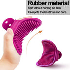 Stainless steel flea and tick comb for pet grooming