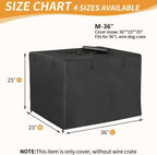 DONORO waterproof dog cage cover side zipper door open