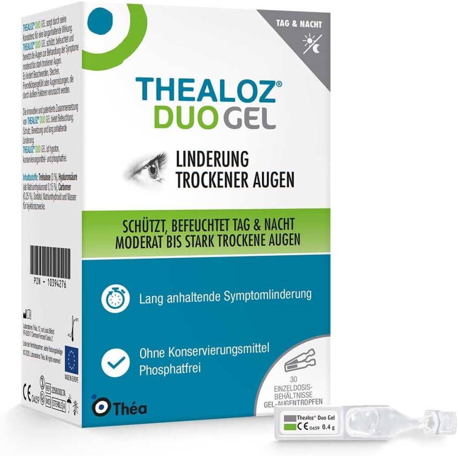 Thealoz Duo Gel 30 single-dose pipettes packaging front view