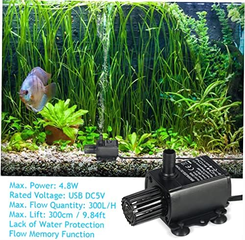 Decdeal submersible pump bottom view highlighting rubber suction cups