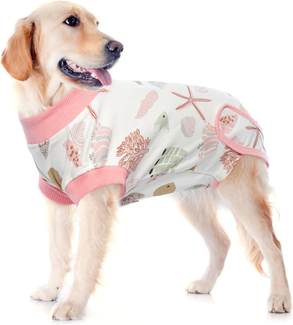 IDOMIK Dog Recovery Suit - Female Spay & Male Neuter Onesie, Adjustable Anti-Licking, Breathable & Comfortable, S Size, Blue Stripe - Image 10