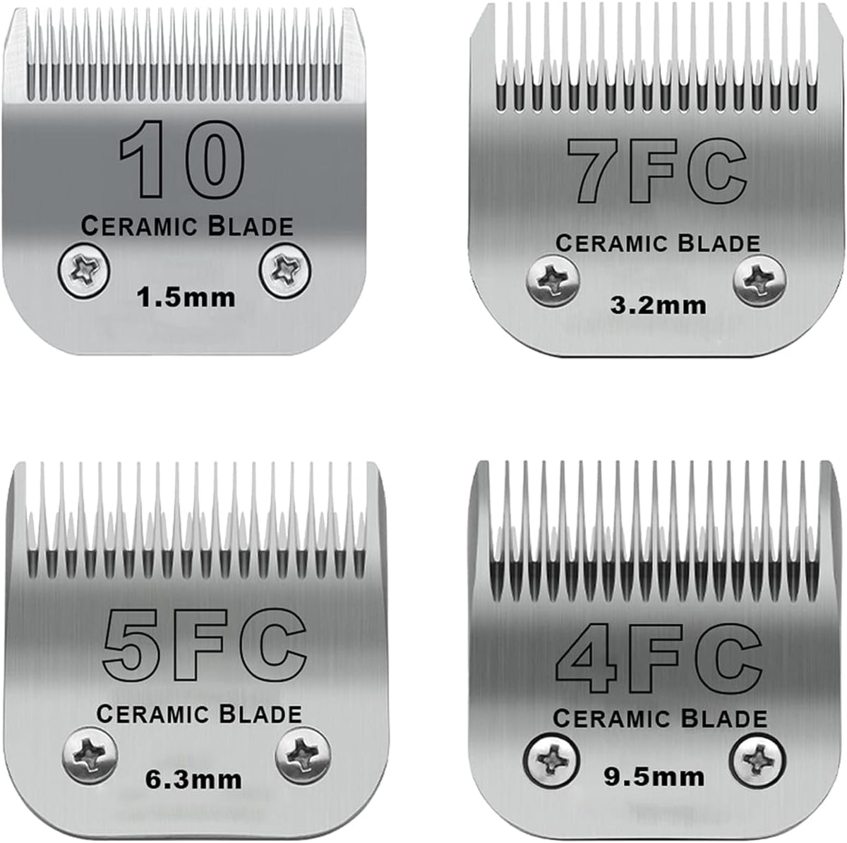 Detachable Pet Dog Grooming Clipper Ceramic Blade,Compatible with Andis Size 10 Cut Length 1/16"(1.5mm),Compatible with Oster A5,Wahl KM10 Series Clippers - Image 10