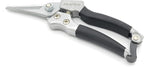 Capralite Silverline multi purpose goat hoof trimmers front view showcasing high carbon steel blades.