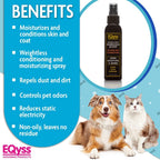 Premium marigold scented pet coat moisturizer spray imported from USA for healthy shiny fur
