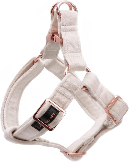 Aring Pet velvet dog halter harness front view