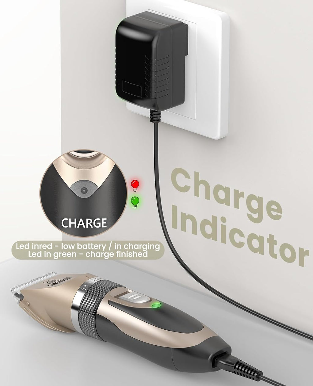 Oneisall replacement power cord highlighting the reinforced durable plastic enclosure
