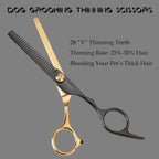 Fcysy dog grooming kit packed inside the premium zipped leather storage case.