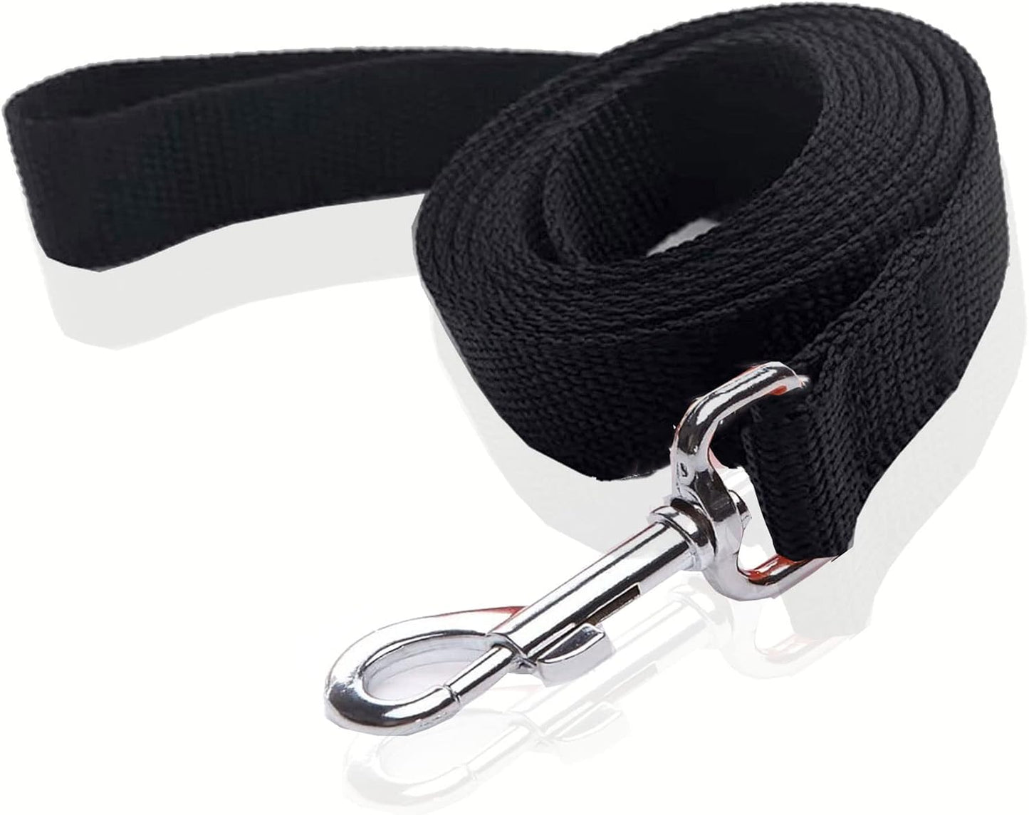 SALO nylon dog leash front view premium black training lead