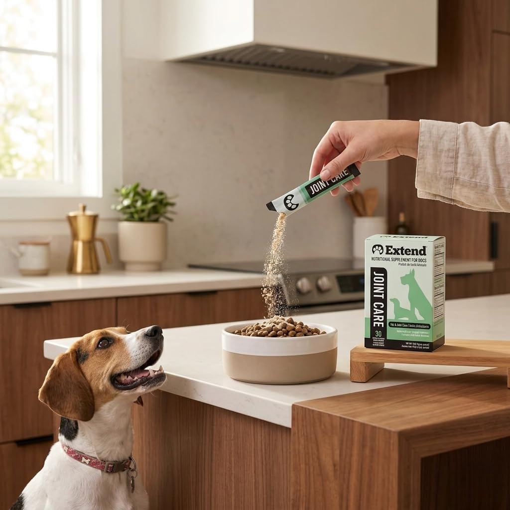Extend beef flavored joint care powder packets for dogs supplement facts