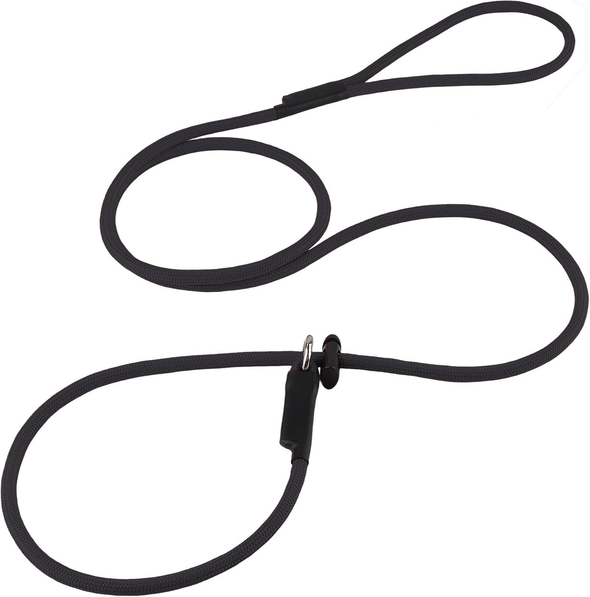 Slip Lead Dog Leash - Strong Nylon Training Rope with Spring-Loaded Adjustable Stopper - 5/16" x 4/5/6ft -No Pull Heavy Duty Leash for Small Medium Large Dogs(Black, 5 FT) - Image 15