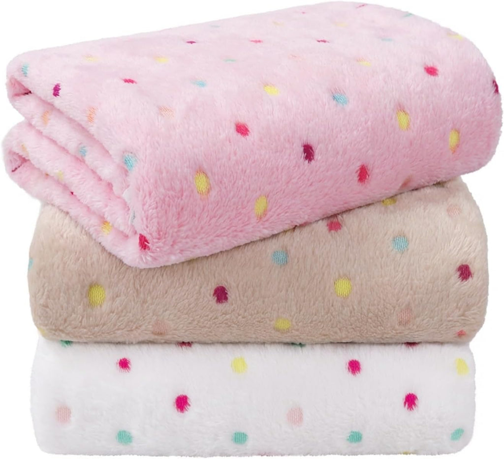 LINENLUX 1 Pack 3 Blankets Super Soft Fluffy Premium Fleece Dog Blankets for Puppy Cat Pet Blanket Flannel Throw Warm Sleep Dog Paw-3pcs 23x16 inch - Image 11