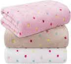 LINENLUX 1 Pack 3 Blankets Super Soft Fluffy Premium Fleece Dog Blankets for Puppy Cat Pet Blanket Flannel Throw Warm Sleep Dog Paw-3pcs 23x16 inch - Image 11