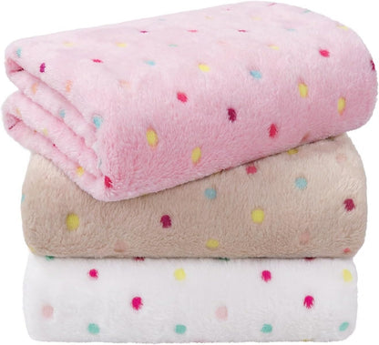LINENLUX 1 Pack 3 Blankets Super Soft Fluffy Premium Fleece Dog Blankets for Puppy Cat Pet Blanket Flannel Throw Warm Sleep Dog Paw-3pcs 23x16 inch - Image 11