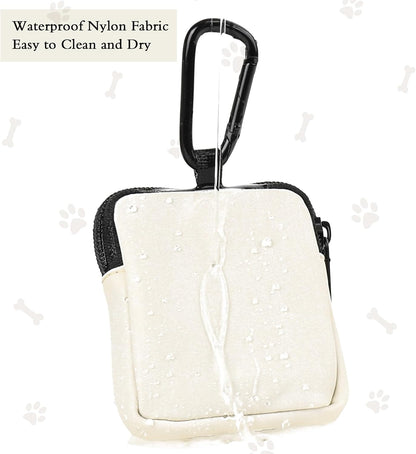 Coowone twin pack pet utility pouches highlighting the black and beige color variations.
